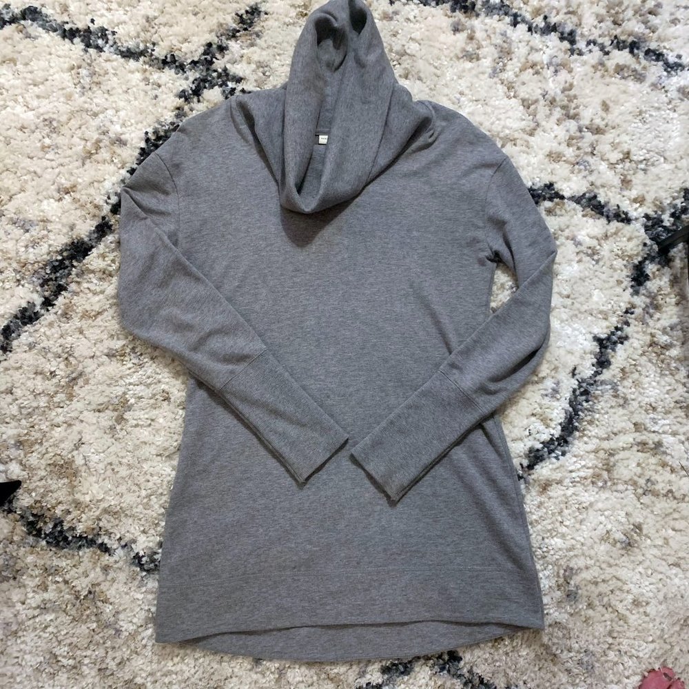 Merino Gray Sweatshirt Dress
